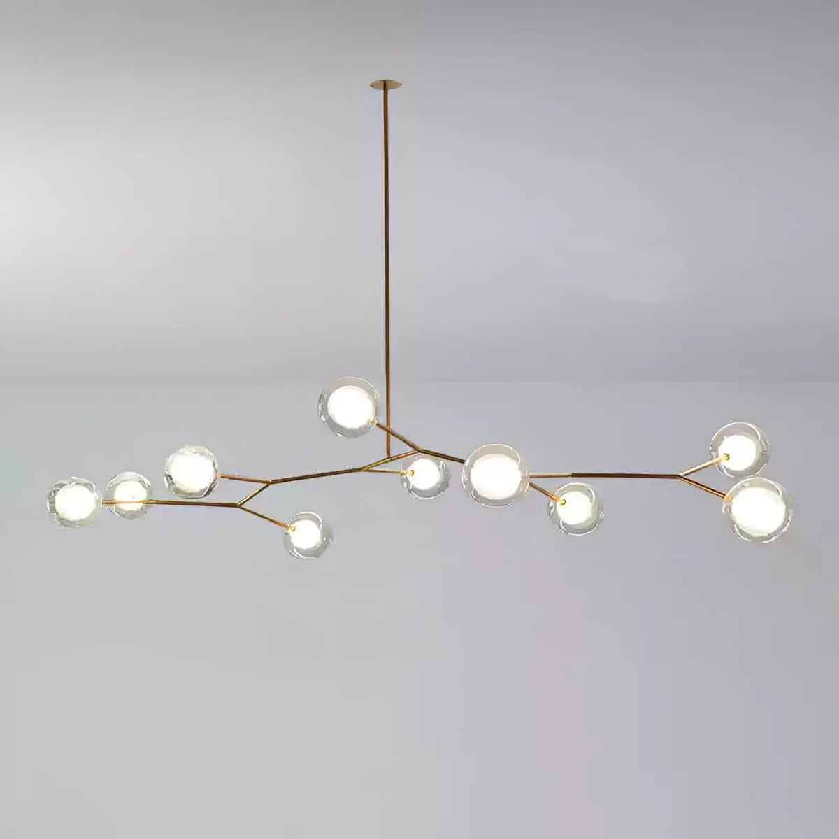 Molecular Glass Balls Chandelier – Ambient Illumination in Luxury Interior Setting View 17