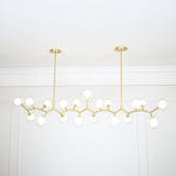 Molecular Glass Balls Chandelier – Ambient Illumination in Luxury Interior Setting View 4