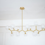 Molecular Glass Balls Chandelier – Ambient Illumination in Luxury Interior Setting View 9