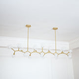 Molecular Glass Balls Chandelier – Ambient Illumination in Luxury Interior Setting View 10
