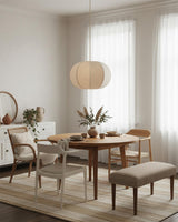 Mollis Curated Iron & Glass Pendant Light – handcrafted surface texture