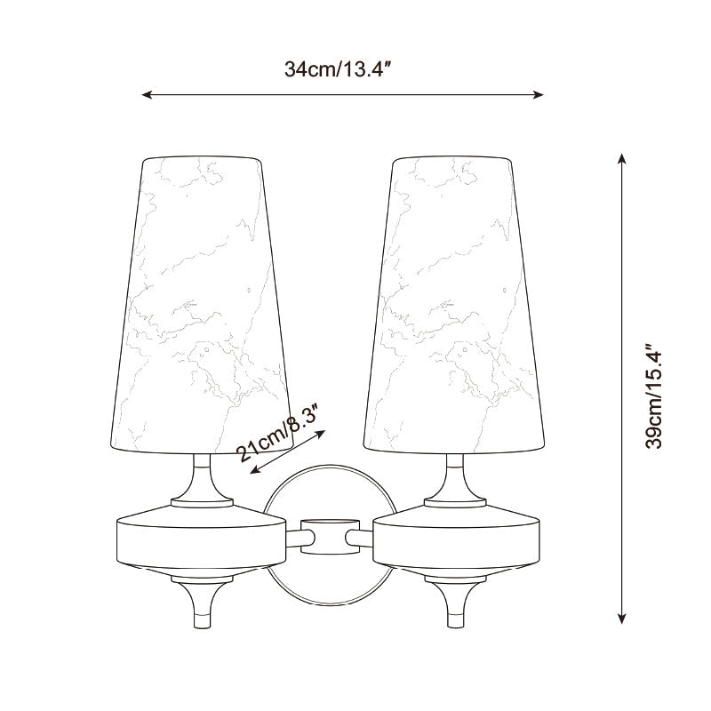 Montera Alabaster Curated Alabaster Wall Sconce – illuminated warm ambiance setting