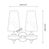 Montera Alabaster Curated Alabaster Wall Sconce – illuminated warm ambiance setting