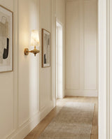 Montera Alabaster Curated Alabaster Wall Sconce – macro detail view #1