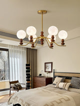 Moonlit Globe Chandelier – Ambient Illumination in Luxury Interior Setting View 3