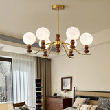 Moonlit Globe Chandelier – Ambient Illumination in Luxury Interior Setting View 5