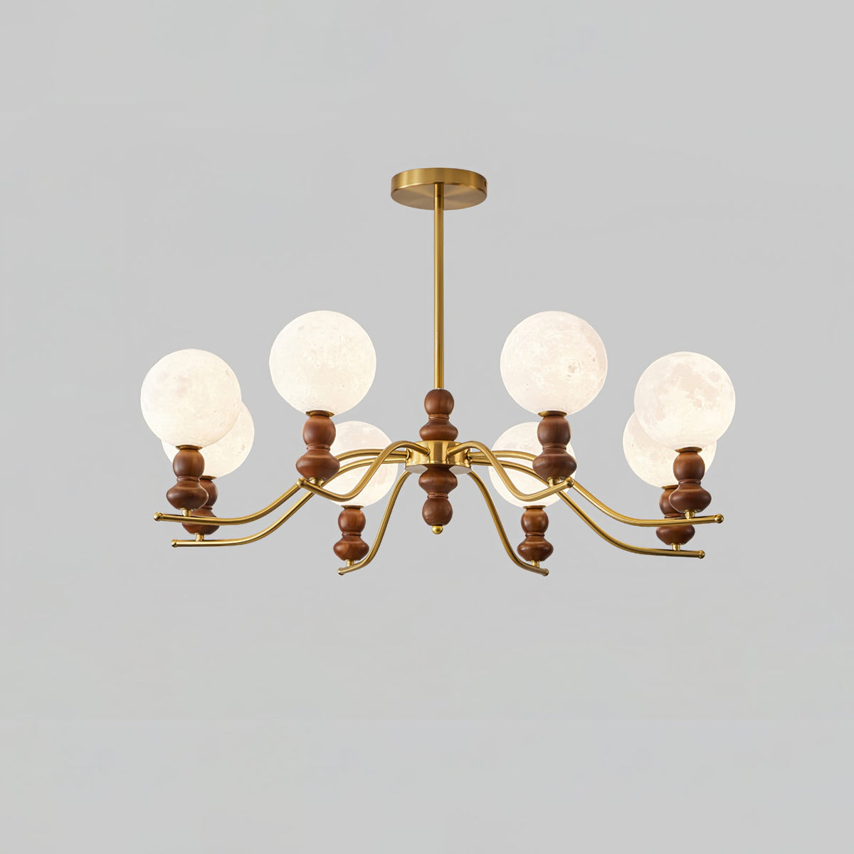 Moonlit Globe Chandelier – Ambient Illumination in Luxury Interior Setting View 18
