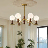 Moonlit Globe Chandelier – Ambient Illumination in Luxury Interior Setting View 10