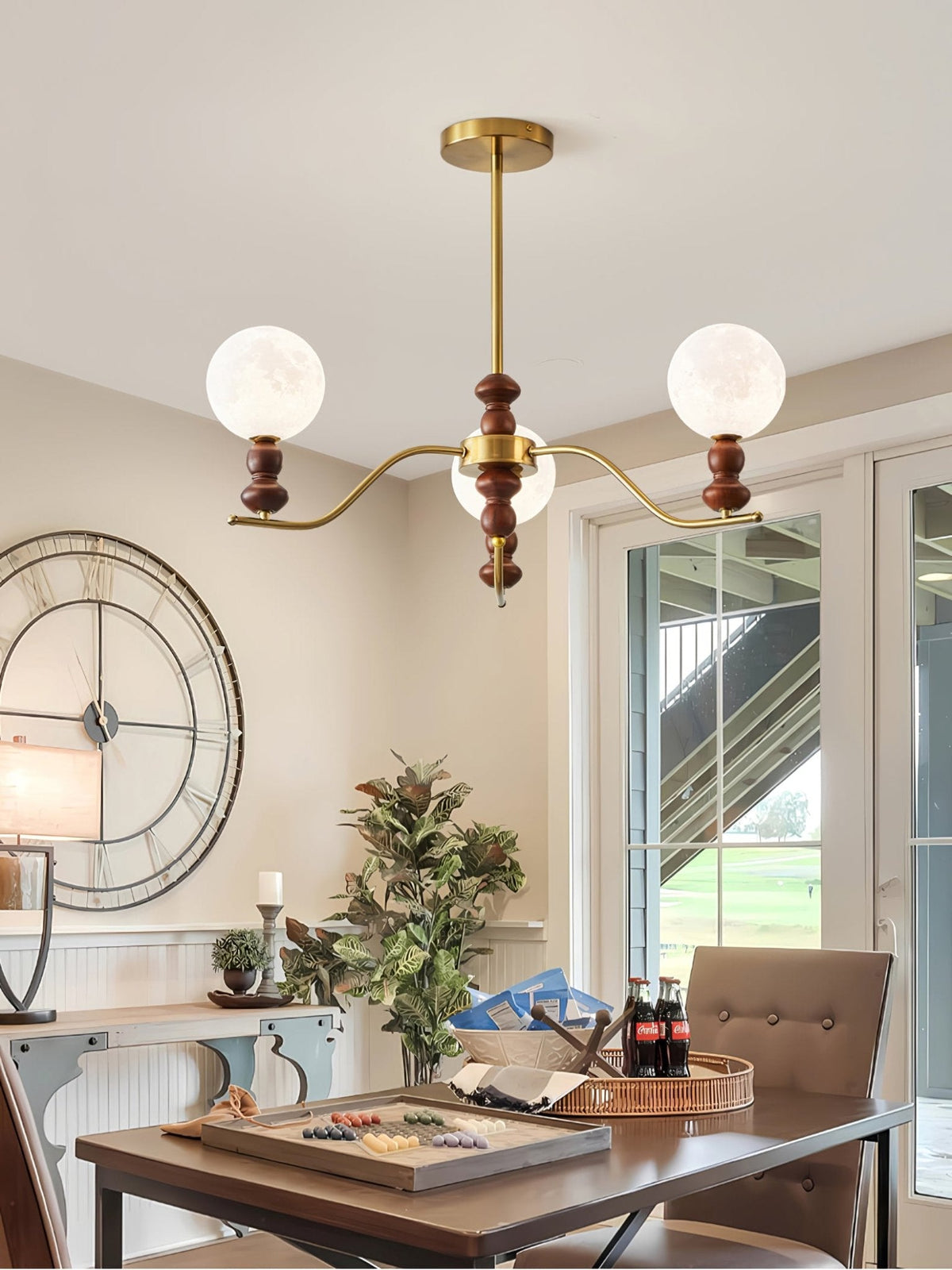 Moonlit Globe Chandelier – Ambient Illumination in Luxury Interior Setting View 7