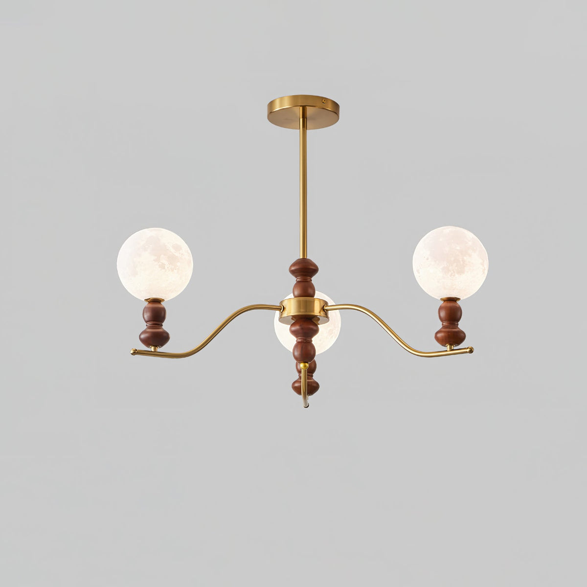 Moonlit Globe Chandelier – Ambient Illumination in Luxury Interior Setting View 16