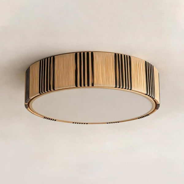 Mora Curated Iron & Glass Flush Mount Ceiling Li