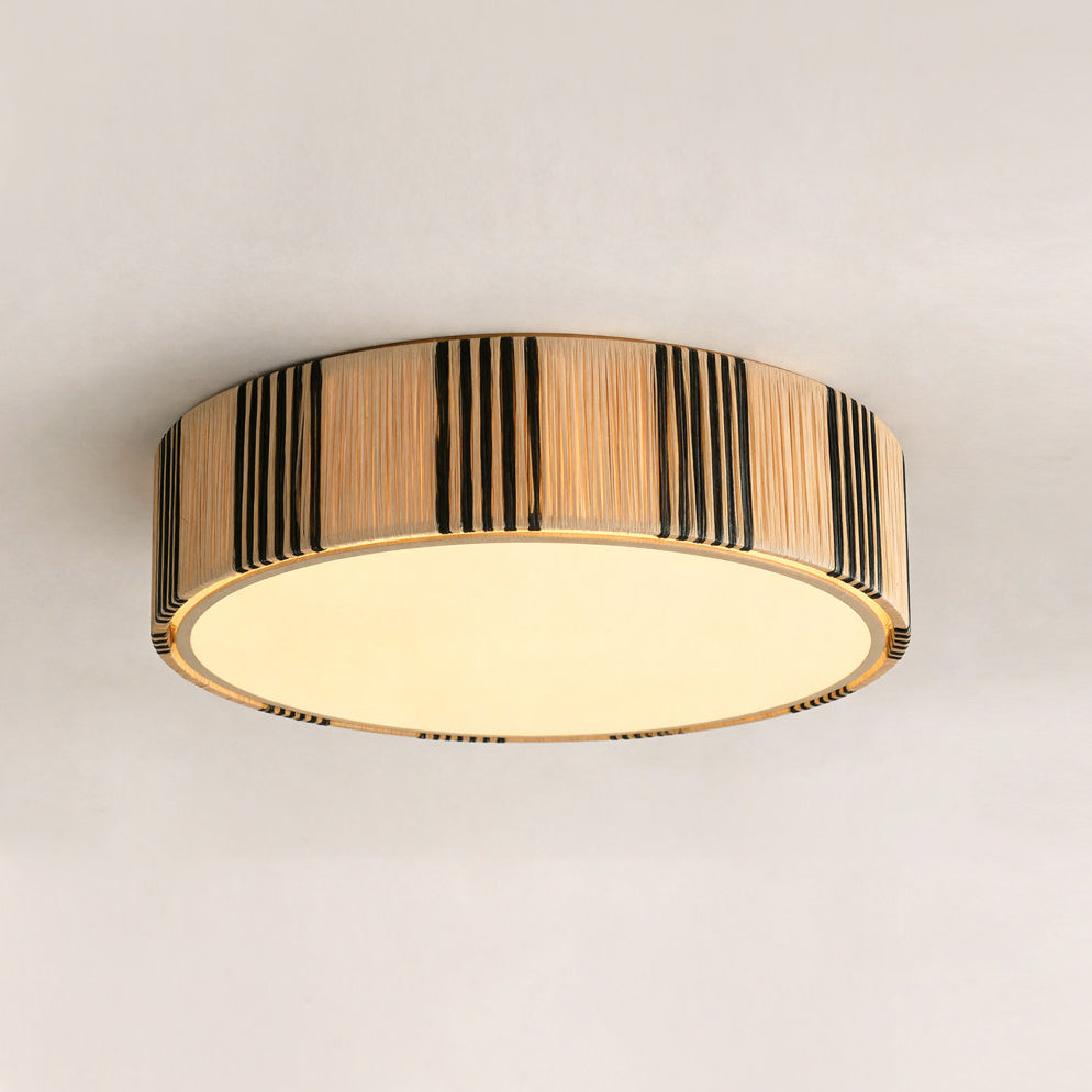 Mora Curated Iron & Glass Flush Mount Ceiling Li – spatial dining room perspective