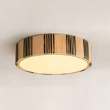 Mora Curated Iron & Glass Flush Mount Ceiling Li – spatial dining room perspective
