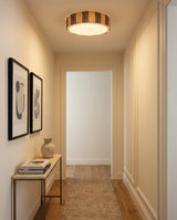 Mora Curated Iron & Glass Flush Mount Ceiling Li – dimensional scale reference