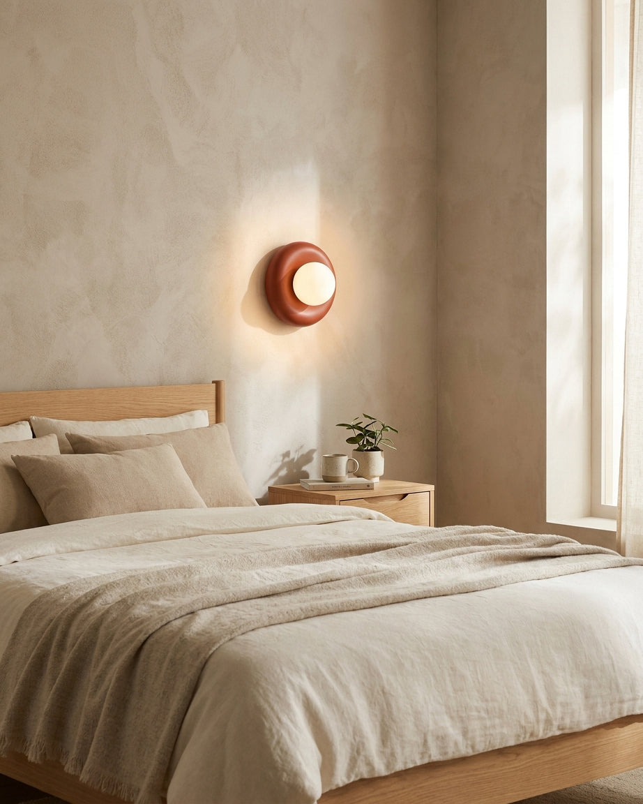 Morvio Pop Curated Mouth-Blown Frosted Glass Wal – handcrafted surface texture