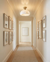 Alabaster craftsmanship detail on Moss Glow Alabaster Semi- Curated Alabaster Flus
