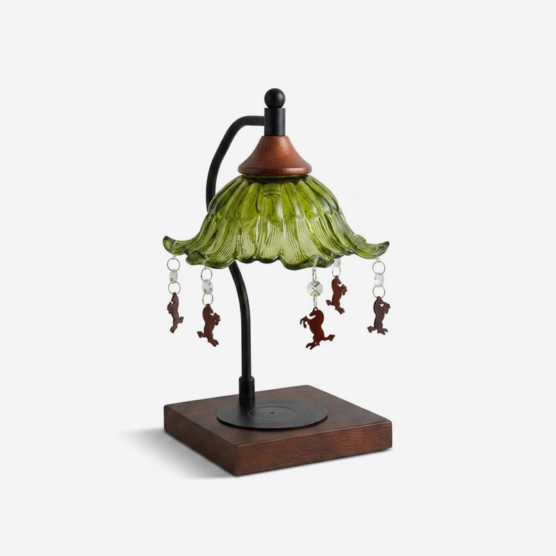 Mosselle Candle Warmer Curated Mouth-Blown Frost – Mouth-Blown Frosted Glass Table Lamp