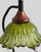 Mosselle Candle Warmer Curated Mouth-Blown Frost – full fixture elevation view