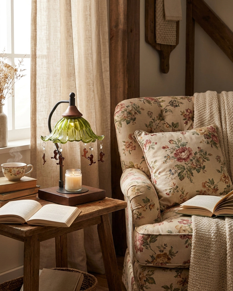 Mosselle Candle Warmer Curated Mouth-Blown Frost