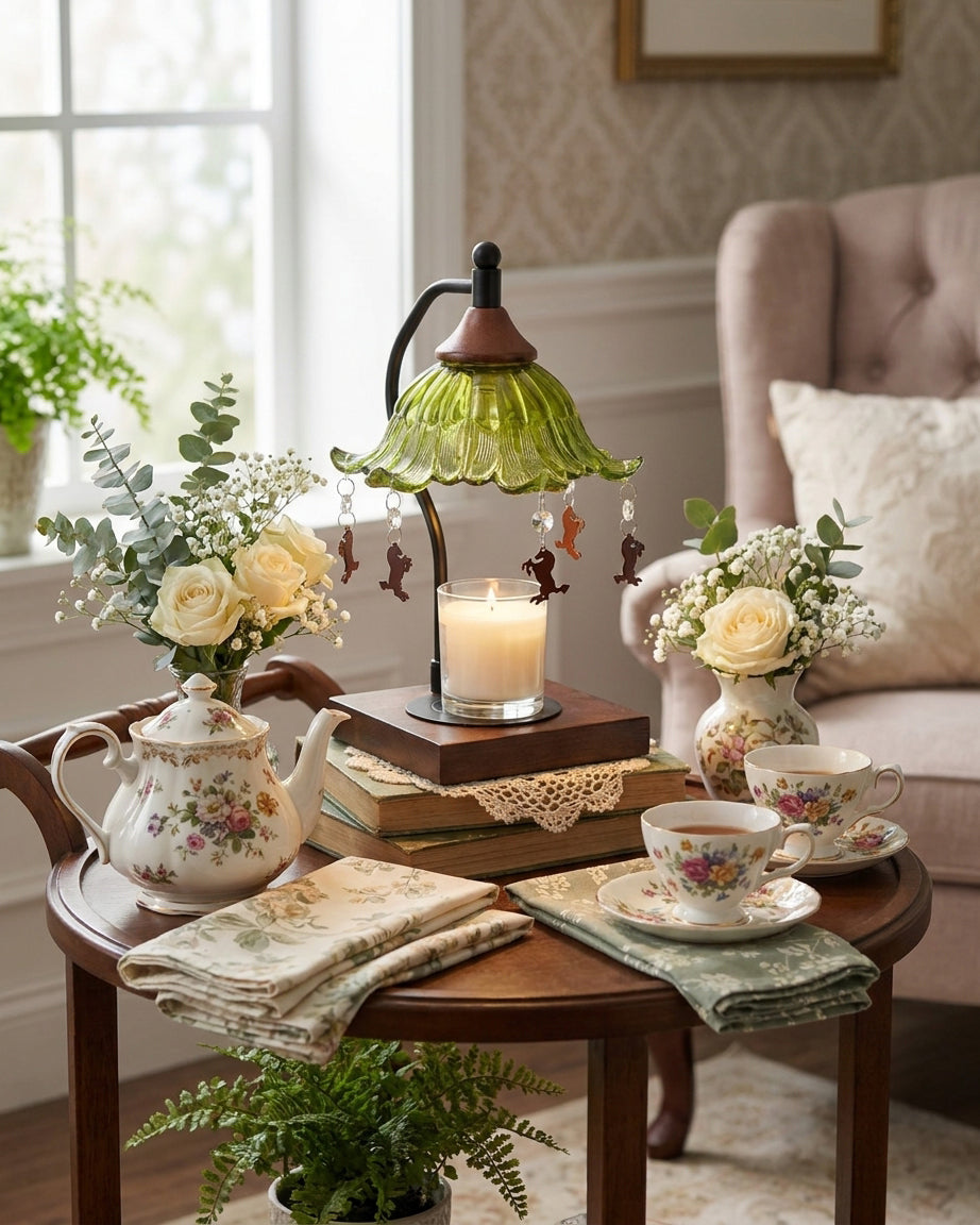 Mosselle Candle Warmer Curated Mouth-Blown Frost – architectural ceiling profile