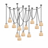 Multi-Tier Chain Drum Curated Alabaster Chandeli – 13 Heads ∅ 5.5 x H 5.5 finish configuration