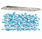 Multicolor Crystal Maple Chandelier – Ambient Illumination in Luxury Interior Setting View 30