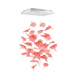 Multicolor Crystal Maple Chandelier – Ambient Illumination in Luxury Interior Setting View 23