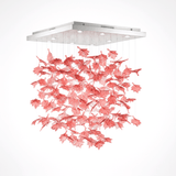 Multicolor Crystal Maple Chandelier – Ambient Illumination in Luxury Interior Setting View 27