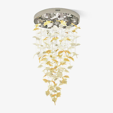 Multicolor Crystal Maple Chandelier