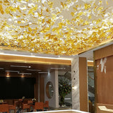 Multicolor Crystal Maple Chandelier – Ambient Illumination in Luxury Interior Setting View 4