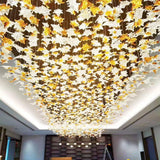 Multicolor Crystal Maple Chandelier – Ambient Illumination in Luxury Interior Setting View 5