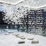 Multicolor Crystal Maple Chandelier – Ambient Illumination in Luxury Interior Setting View 8