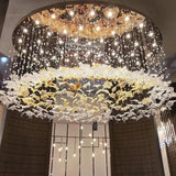 Multicolor Crystal Maple Chandelier – Ambient Illumination in Luxury Interior Setting View 7