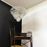 Glass Disc Iridescent Chandelier – Ambient Illumination in Luxury Interior Setting View 8
