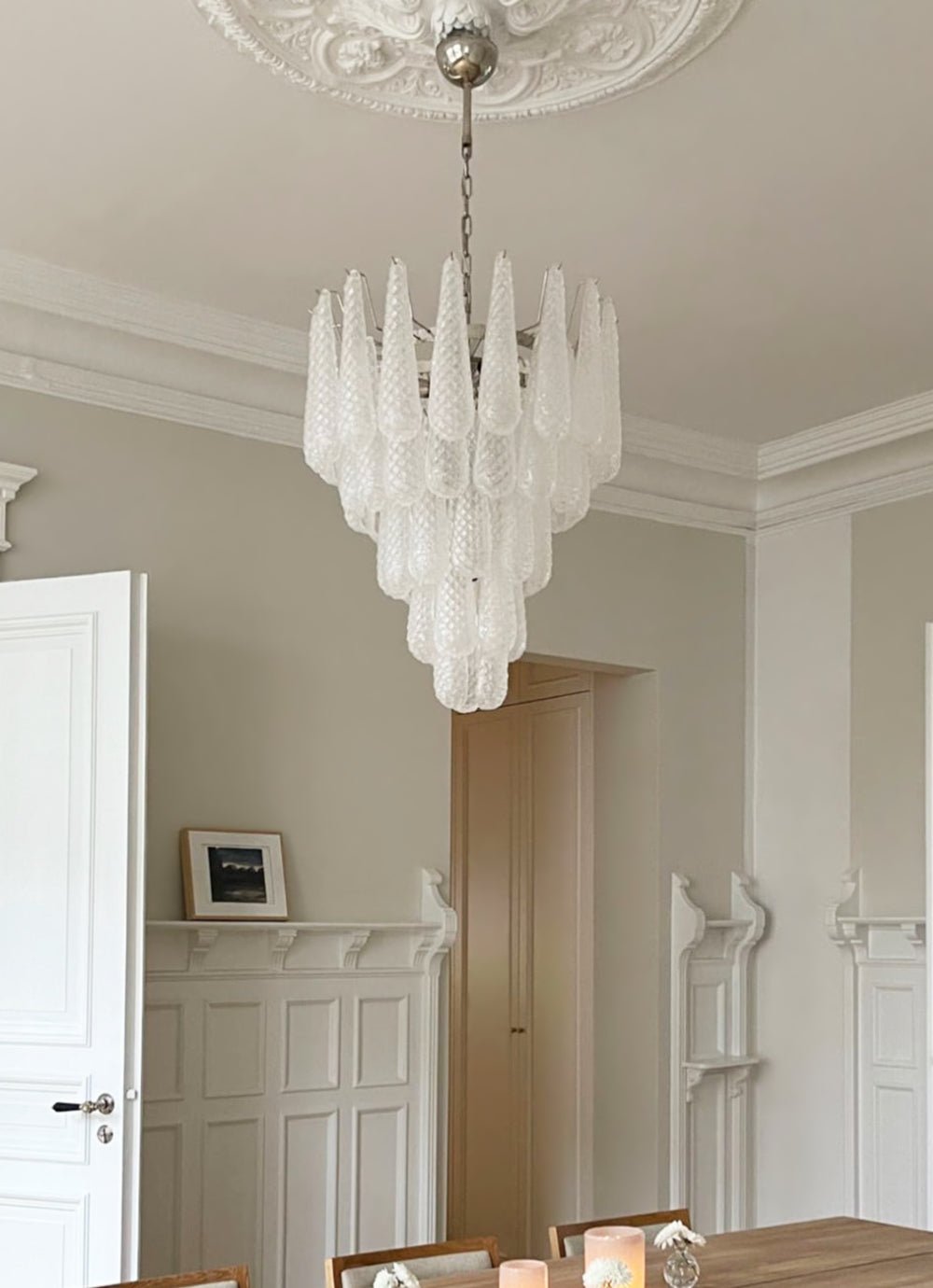 Glass Droplet Curated Mouth-Blown Frosted Glass