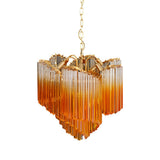 Glass Pink Prism Chandelier – Ambient Illumination in Luxury Interior Setting View 17