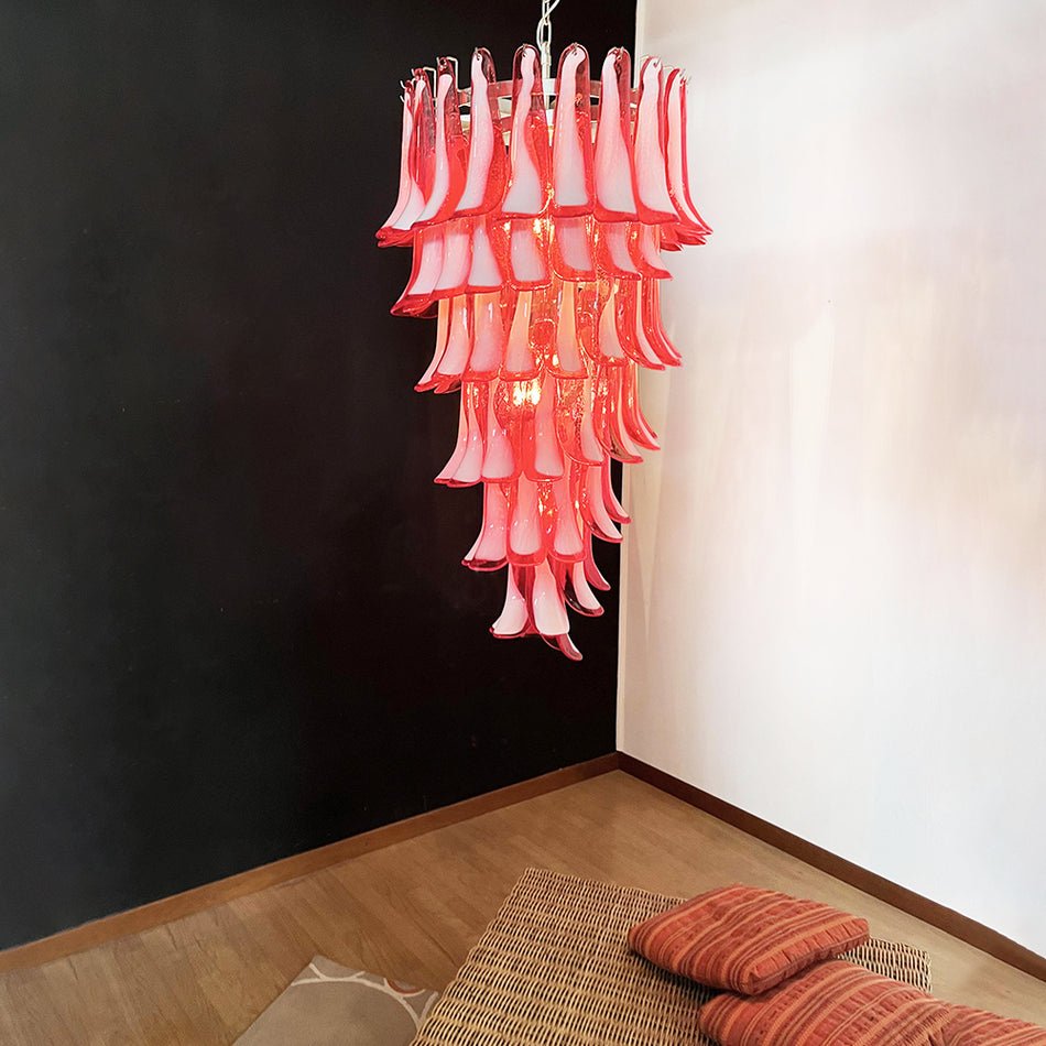 Petala Amber Art Glass Chandelier