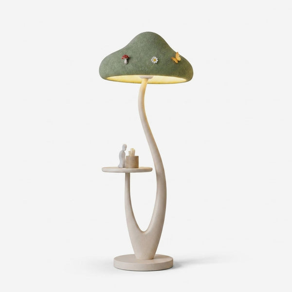 Mushora Floor Curated Iron & Glass Floor Lamp