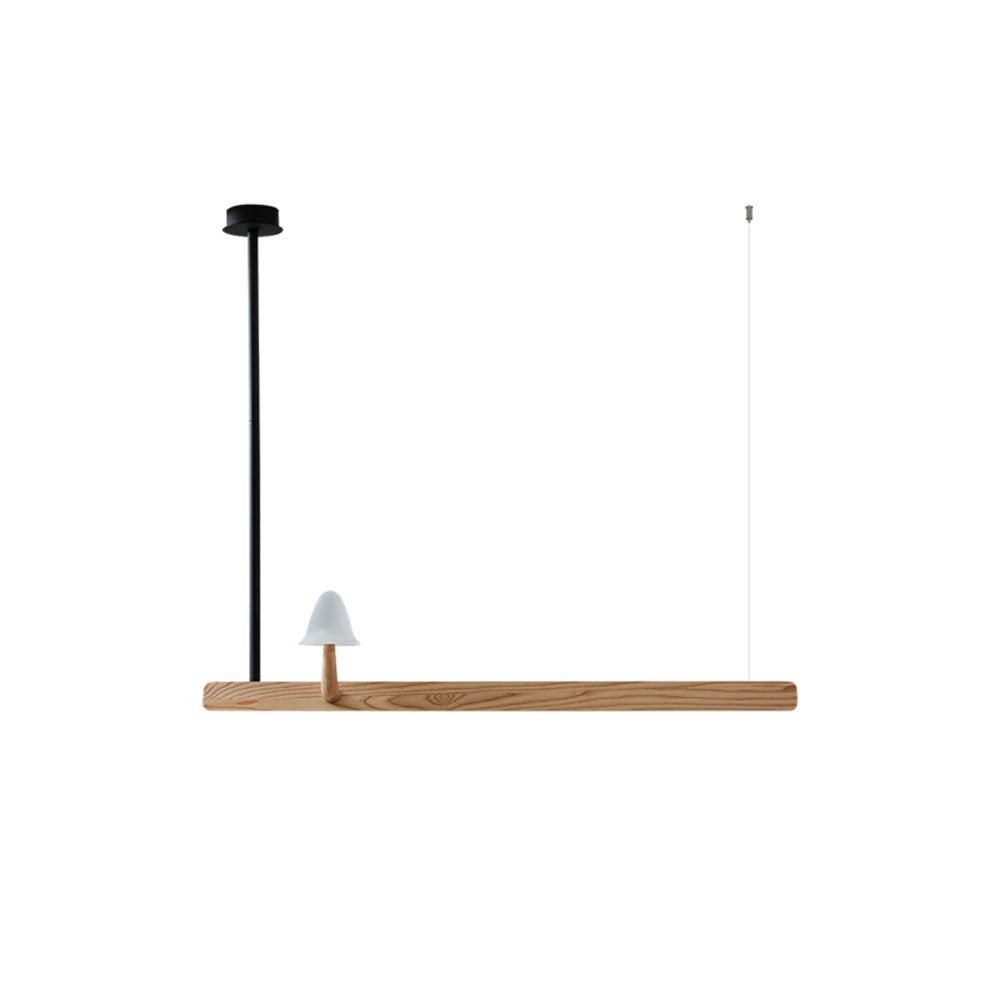 Mushroom Beam Chandelier – Ambient Illumination in Luxury Interior Setting View 13