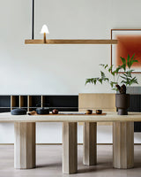 Mushroom Beam Chandelier – Ambient Illumination in Luxury Interior Setting View 4