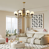 Mushroom Cap Chandelier – Ambient Illumination in Luxury Interior Setting View 3