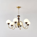 Mushroom Cap Chandelier – Ambient Illumination in Luxury Interior Setting View 8