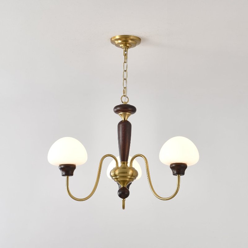 Mushroom Cap Chandelier – Ambient Illumination in Luxury Interior Setting View 9