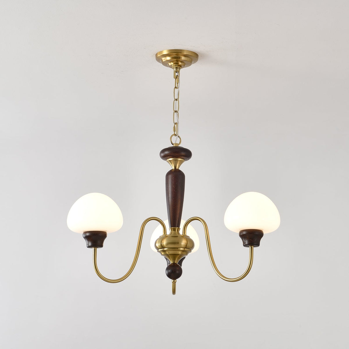 Mushroom Cap Chandelier – Ambient Illumination in Luxury Interior Setting View 14