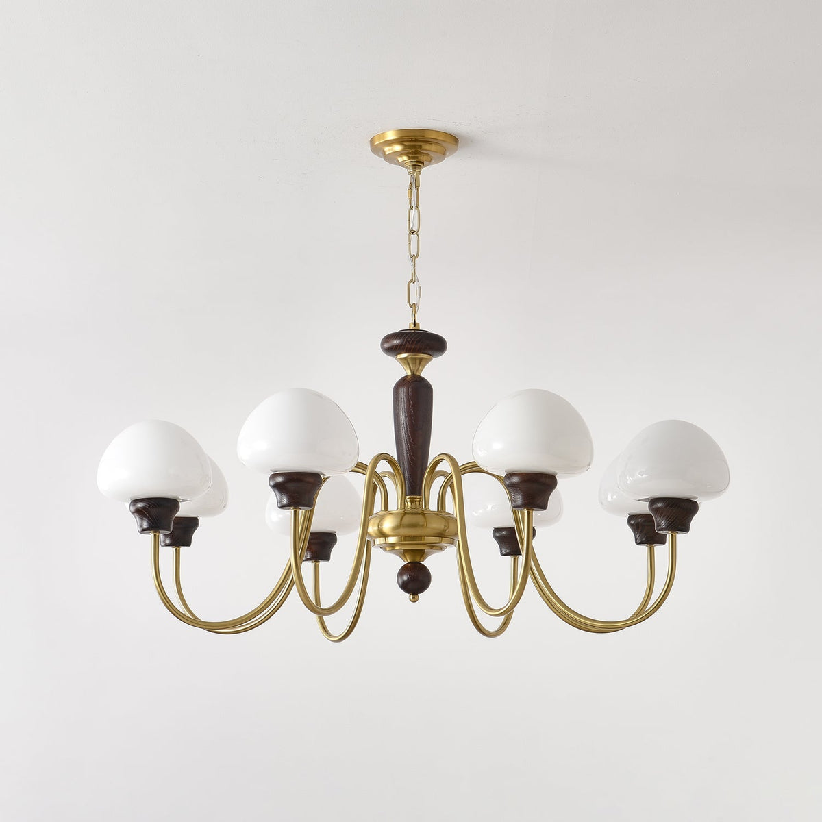 Mushroom Cap Chandelier – Ambient Illumination in Luxury Interior Setting View 13