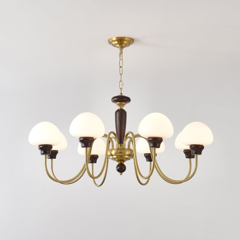 Mushroom Cap Chandelier – Ambient Illumination in Luxury Interior Setting View 11