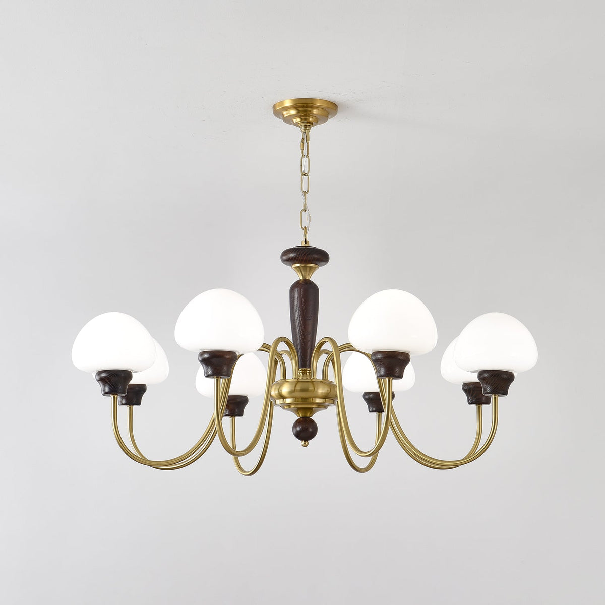 Mushroom Cap Chandelier – Ambient Illumination in Luxury Interior Setting View 12