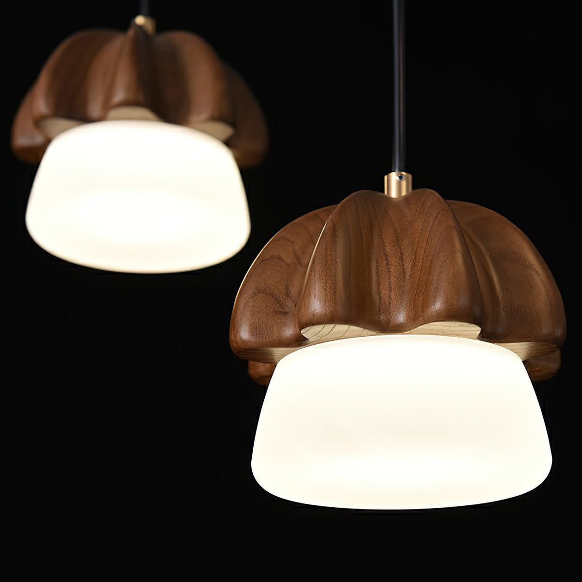 Mushroom Cluster Chandelier – Ambient Illumination in Luxury Interior Setting View 3