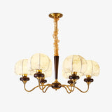 Mushroom Fabric Chandelier – Ambient Illumination in Luxury Interior Setting View 18