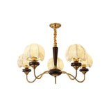 Mushroom Fabric Chandelier – Ambient Illumination in Luxury Interior Setting View 17